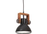 Vidaxl Lampada A Sospensione In Stile Industriale 25 W Nero Rotonda 19 Cm E27