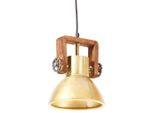 Vidaxl Lampada A Sospensione In Stile Industriale 25 W Ottone Rotonda 19 Cm E27
