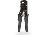 Pinza Crimpatrice Con Funzione Di Taglio E Spellatura Per Connettori Modulari - Pinza Crimpatrice Multifunzionale In Acciaio Temprato - Adatta Per RJ11, RJ12 E RJ45 (6P4C, 6P6C, 8P8C) - Impugnatura In Gomma - Utensile Manuale Per Cavi Di Rete - Unità Di Vendita: 1 Pezzo [10172]