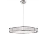 Casa Padrino Lampadario A Led Argento/Bianco Ø 90 X H. 15 Cm - Lampadario Moderno Rotondo Dimmerabile - Qualità