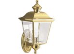 Casa Padrino Applique Da Esterno In Stile Liberty Oro 17,8 X 19,7 X H. 39,3 Cm - Lampada Da Esterno Nostalgica Per Balconi, Giardini E Terrazze - Luci Da Esterno Nostalgiche