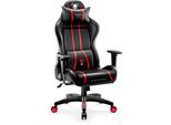 Diablo X-One 2.0 Gaming Chair Sedia Da Ufficio Braccioli Regolabili Design Ergonomico Cuscino Collo/Lombare King Size Nero/Rosso