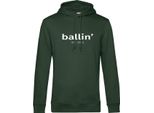 Felpa Con Cappuccio Ballin Est. 2013 Basic Grun - Grande Xxl