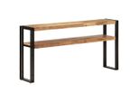Tavolo Consolle 150X30X75 Cm In Legno Massiccio Di Acacia