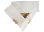 Casa Padrino Lampada Da Parete In Alabastro / Ottone Antico 40 X 15,5 X H. 31 Cm - Lampada Da Parete Con Paralume In Alabastro - Qualità