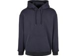 Build Your Brand Basic BB006 | Felpa Con Cappuccio Oversize Con Tasca A Canguro - Colore: Navy - Taglia: Xl