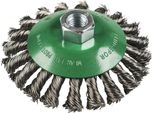 K.Spazzola Conica 115Mm M14 Bk600Z Acciaio Inox Filo Ritorto