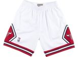 Mitchell & Ness Pantaloni Nba Chicago Bulls Swingman, SMSHCP18151CBUWHIT97, Taglia: 183