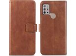 Imoshion Cover Per Motorola Moto G30/Motorola Moto G20/Motorola Moto G10 Power/Motorola Moto G10 - Custodia A Libro Flip - Marrone