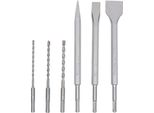 Makita D-58920, Set Di Punte Per Trapano, Sds Plus, Argento, 6 Pezzo/I