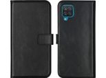 Custodia Per Samsung Galaxy A12 - Vera Pelle - Custodia Selencia Flap - Nero