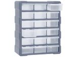 Vidaxl Organizzatore Multi-Cassetto 18 Cassetti 38X16X47 Cm