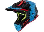 Casco Moto JUST1 J38 Mask Blu/Rosso/Nero L