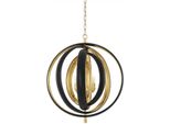 Casa Padrino Lampadario Nero / Ottone 71 X 63 X H. 84 Cm - Lampadario Moderno Per Hotel E Ristoranti - Luxury Collection