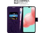 Cadorabo Cover Per Samsung Galaxy A41 Cover Protettiva In Viola Cover Protettiva Cover Telefono Cellulare Cover Caso Fiori Fiore