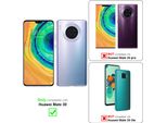 Cadorabo Cover Per Huawei Mate 30 Cover Protettiva In Grigio Cover Protettiva Cover Per Telefono Cellulare Cover Fiori Custodia Fiore