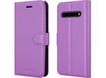 Custodia Cadorabo Per Lg V60 Thinq Custodia Protettiva Viola Per Telefono Cellulare Custodia Cover Chiusura Magnetica