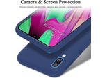 Cadorabo Custodia Protettiva Per Samsung Galaxy A40 In Blu Custodia Del Telefono Cellulare Custodia Cover Tpu Etui