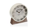 Orologio Detisch Versa Bianco Legno Mdf (20 X 20 X 20 X 6 Cm) (Ø 20 Cm)