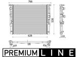 Mahle Cr 2215 000P Radiatore Radiatore Acqua Radiatore Motore Per Bmw 5 Touring (G31) 5 Berlina (G30, F90) 7 (G11, G12) 6 Gran Turismo (G32) 8 Coupé (G15, F92)
