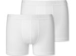 Pantaloncini Schiesser Da Bambino 2-Pack - Serie 95/5, Monocolore, Cotone Organico Bianco 152