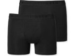 Pantaloncini Da Bambino Schiesser 2-Pack - Serie 95/5, Monocolore, Cotone Organico Nero 164