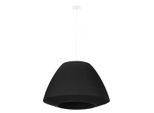 Lampada A Sospensione, Bianco, Nero, Tessuto, Vetro, Acciaio, H 110 Cm