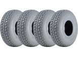 330X100 Pneumatici Per Scooter Di Mobilità Grigio Blocco Non Marcante 400-5 (Set Di 4)