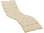 Vidaxl Cuscino Per Sdraio Beige 200X70X3 Cm Tessuto Oxford