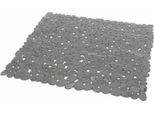 Tappeto Doccia River 54 X 54 Cm, Antiscivolo, Pvc, Grigio