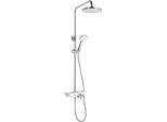 Aqualine Docce - Set Doccia Marco, Con Miscelatore, 228 Mm, 1 Flusso, Bianco SL100
