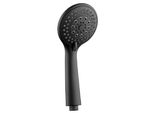 Aqualine Docce - Soffione Doccia, 3 Getti, Tappetino Nero SC106