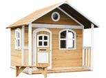 Axi Milan Casetta Da Gioco In Legno | Casa Da Giardino/Da Esterno In Marrone E Bianco | Casetta Da Giardino Con Portico Per Bambini