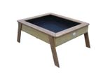 Axi Linda Tavolo Da Sabbia / Tavolo Da Vivaio / Ortolano Con Panno Di Terra | Tavolo Da Giardino / Balcone / Terrazza In Marrone | Utilizzabile Anche Come Sabbiera Per Bambini