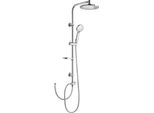 Aqualine Docce - Set Doccia Zara Senza Miscelatore, 220 Mm, 1 Flusso, Cromo SL420