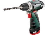Metabo Powermaxx Bs Basic - Trapano/Avvitatore A Batteria - Attacco Esagonale 10 Mm - 34 N-M - 2 Batterie - 12 V (600984000)