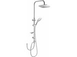 Aqualine Docce - Set Doccia Kera Senza Miscelatore, 220X220 Mm, 3 Getti, Cromo SL430