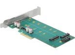 Delock - Controller Di Archiviazione - M.2 - Scheda M.2 / Sata 6Gb/S Low-Profile - Sata 6Gb/S, Pcie 4.0 X4 (89047)