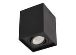 Faretto A Superficie Luce A Superficie Pallad 1 Black GU10 Plafoniera Quadrata Nera EDO777108 Edo