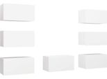 Mobili Tv 7 Pz. Bianco 30,5X30X60 Cm Materiale A Base Di Legno