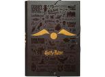 Harry Potter - Cartella A4 (24 X 34 Cm) Con Gomma Da Cancellare