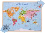 Bigjig Toys Puzzle In Legno Mappa Del Mondo