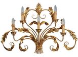 Casa Padrino Lampada Da Parete Barocca Oro Con Patina 87 X 17 X H. 55 Cm - Lampada Da Parete In Metallo Realizzata A Mano - Applique Barocche