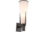 Casa Padrino Lampada Da Parete Colore Bronzo / Bianco 13 X 19 X H. 40,5 Cm - Elegante Lampada Da Parete In Metallo Con Paralume In Vetro - Luci