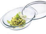 Cz Ciotola Ovale Da 2,4 L + Coperchio Da 1,2 L, 33,4X20X11 Cm, Vetro, Pirofila. Simax