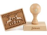 Timbro Per Biscotti Folkroll Magic Christmas, 70X50 Mm, Timbro Per Biscotti, Timbro Per Biscotti, Timbro, Motivo, Legno Di Faggio, 334690