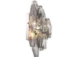 Casa Padrino Luxury Wall Lamp Grey / Silver 31 X 19 X H. 50 Cm - Elegante Lampada Da Parete Per Hotel E Ristoranti - Collezione Luxury
