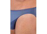 Hom Uomo Micro Slip Plumes - Microfibra Ultraleggera, Slip, Intimo, Stretch, Tinta Unita Midblue 2XL