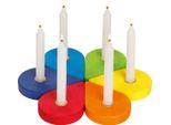 Goki 60701 Corona Di Compleanno A Goccia 9,3 X 6,5 X 1,5 Cm, Legno, 6 Pezzi