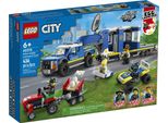 Lego 60315 Centro Operativo Mobile Della Polizia Con Auto Della Polizia Per Bambini E Bambine, Con Rimorchio Della Prigione, Drone, Trattore E Minifigure